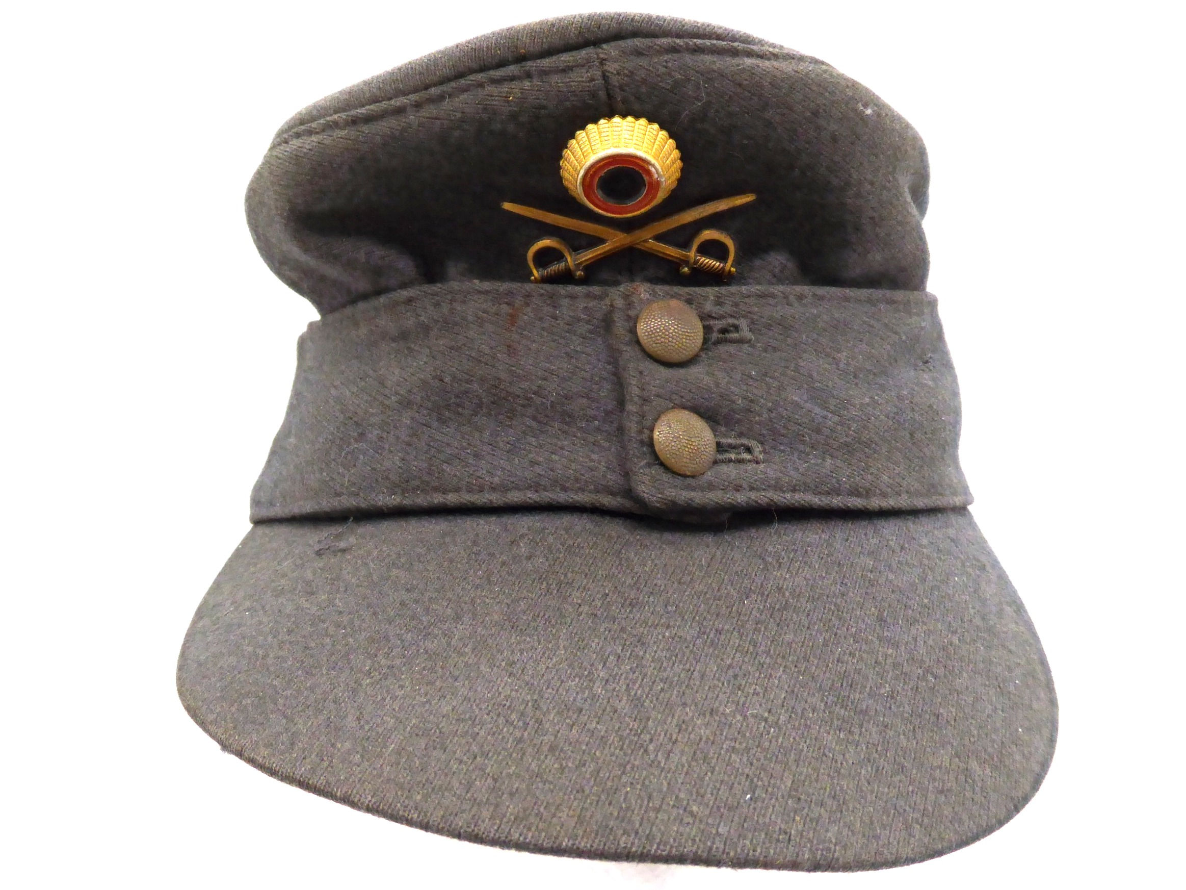 West German M43 Cap, Cavalry Insignia, 1961