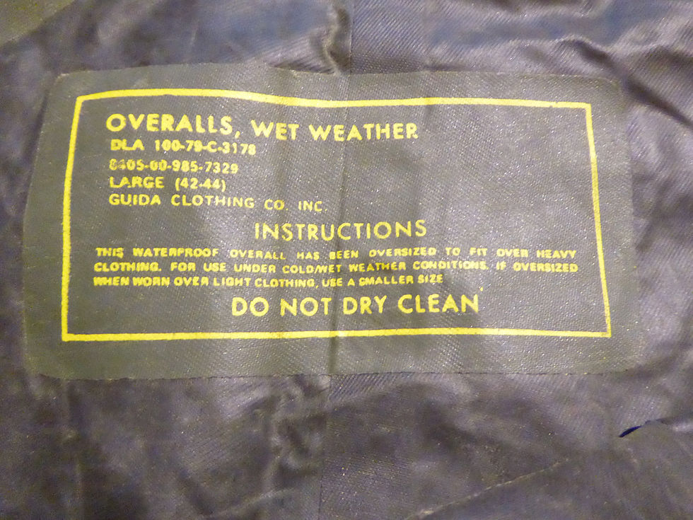 Thumbnail: U.S. Army Wet Weather Overalls