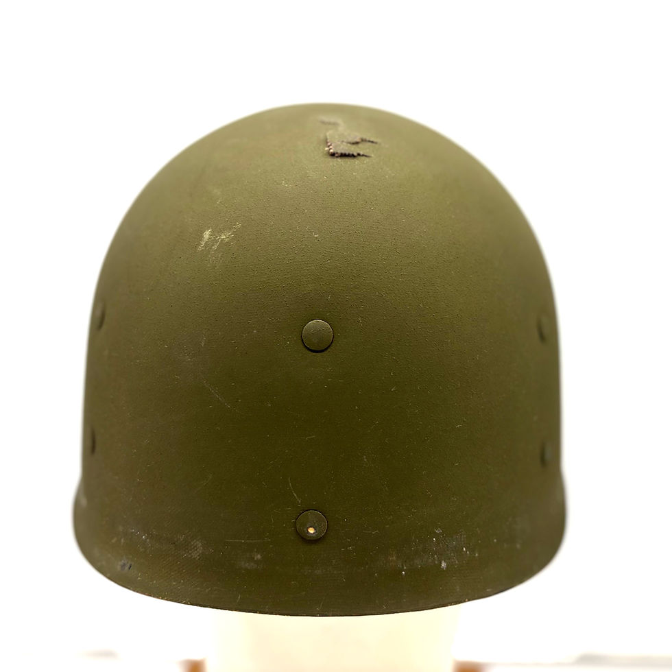 Thumbnail: U.S. M1 Front Seam Helmet and Firestone Liner, WWII