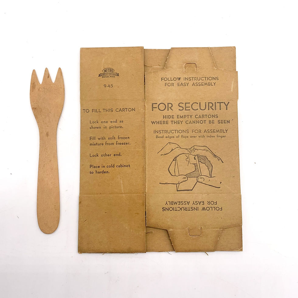 Thumbnail: 10-In-1 Ration Toilet Paper, Ice Cream Box, WWII