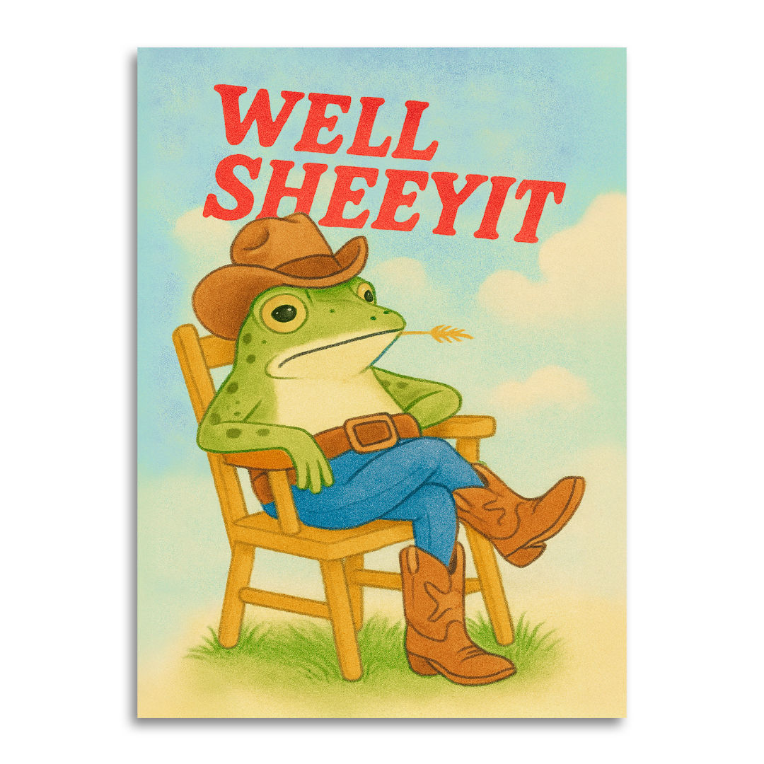 Well Sheeyit - Funny Just Because Card