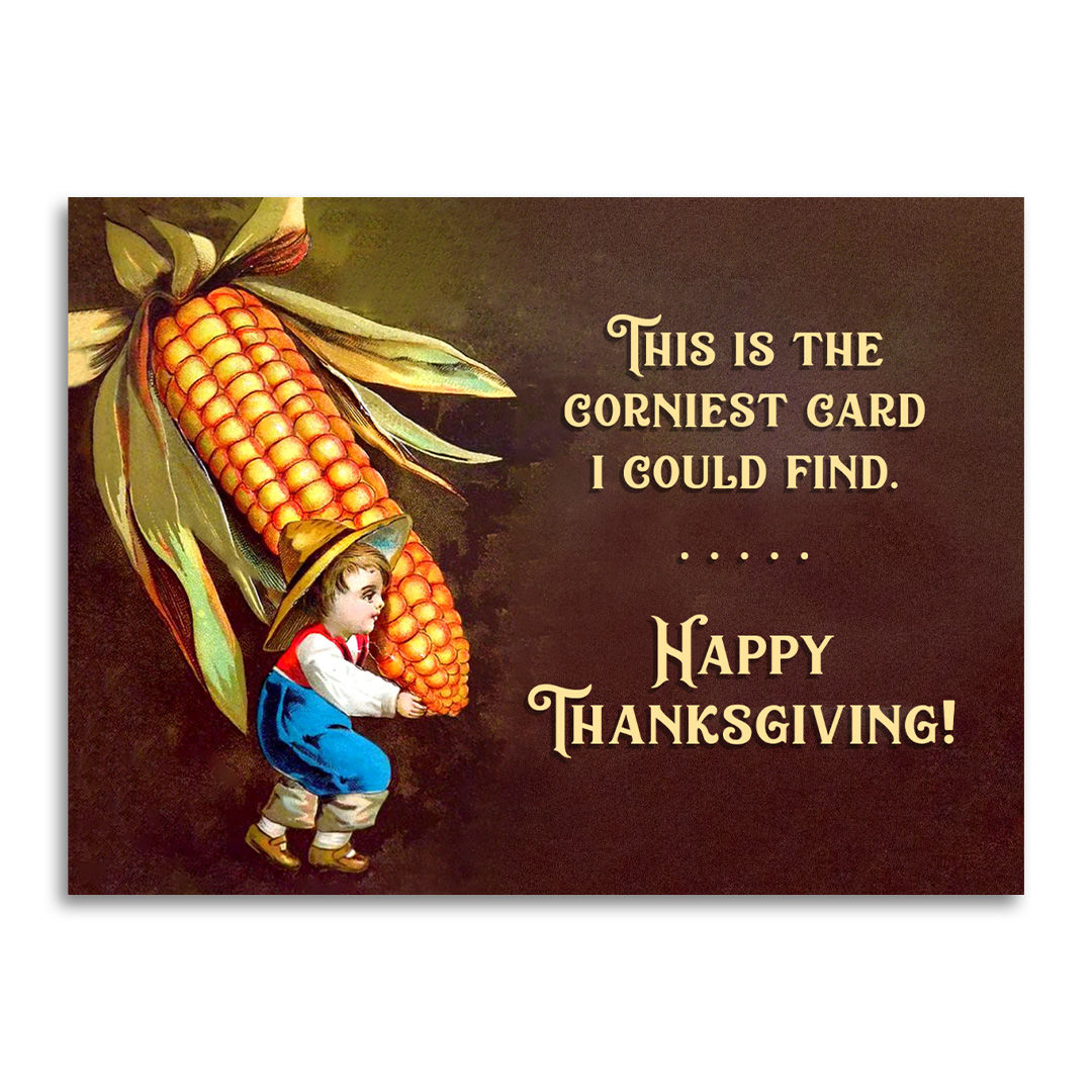 Corny Thanksgiving Greeting Card
