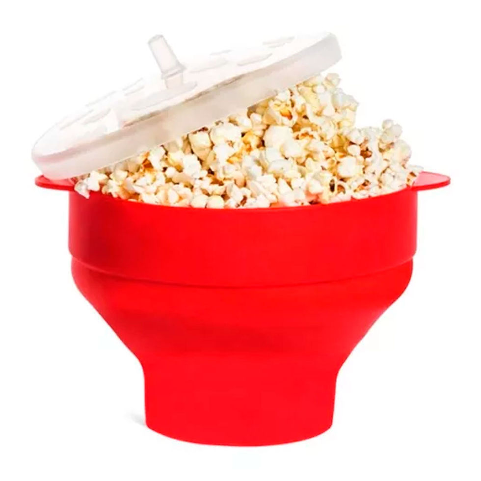 Thumbnail: BPA Free With Retractable Lid Silicone Popcorn maker For Microwave