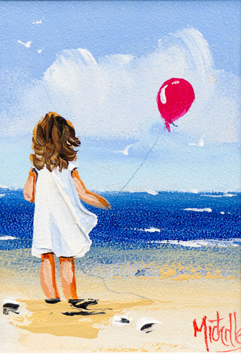 Michelle Carlin Art "Girl with Balloon"