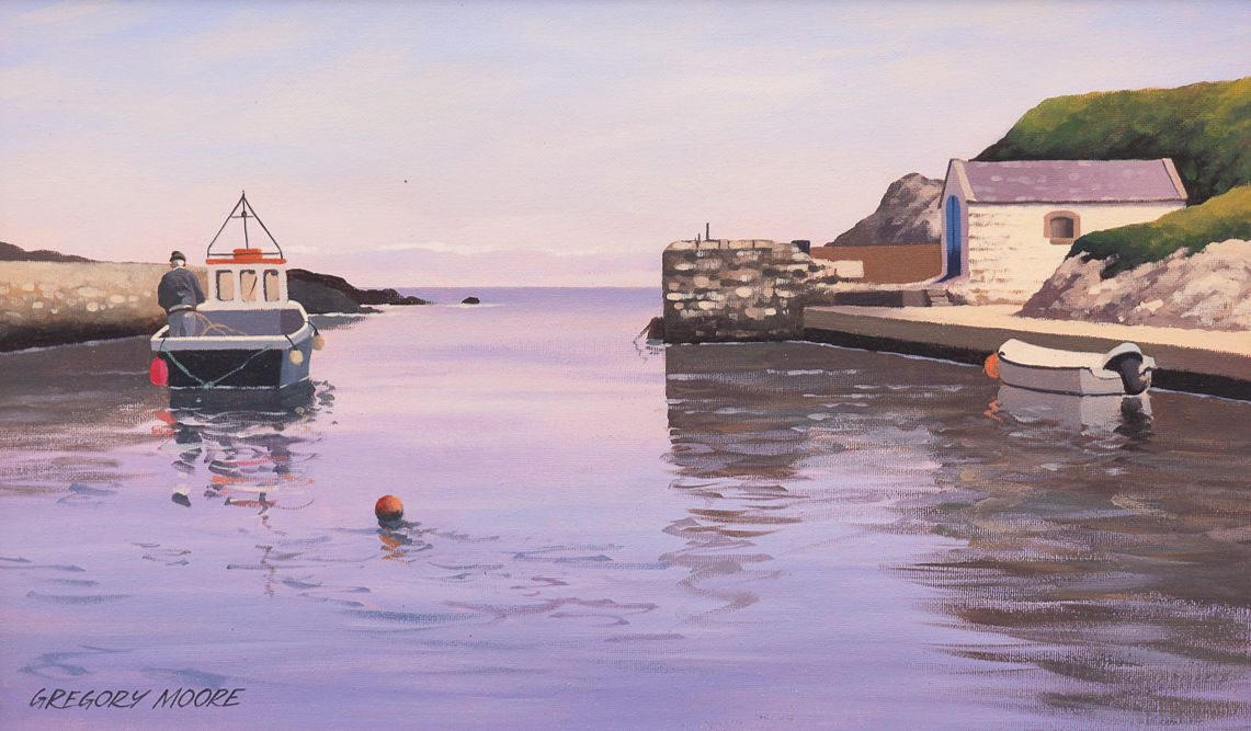 Leaving Ballintoy Harbour, Co.Antrim by Gregory Moore