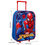 Thumbnail: Spider-Man Web-Fire SuperHero Characters Pull Trolley Backpack School Travel Bag