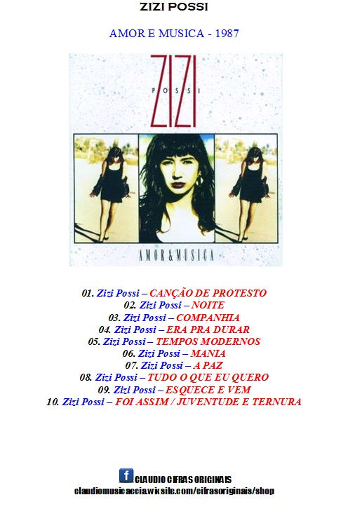 ZIZI POSSI - AMOR E MUSICA 1987 + AUDIOS MP3