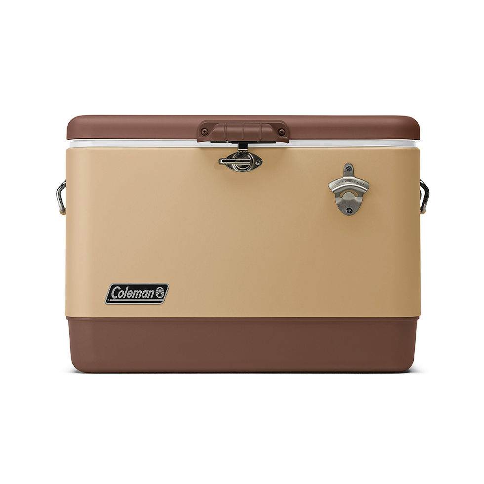 COLEMAN 54QT Steel Belt Cooler Butternut