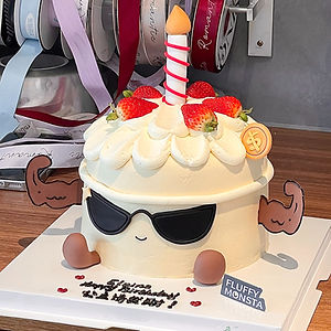 3D Muscle Jellycat Cake