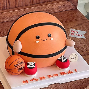 3D Basketball Jellycat Ball Cake