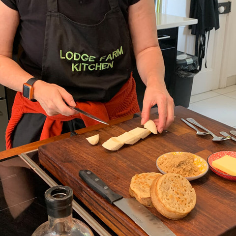 love Norwich food caramel banana crumpets recipe