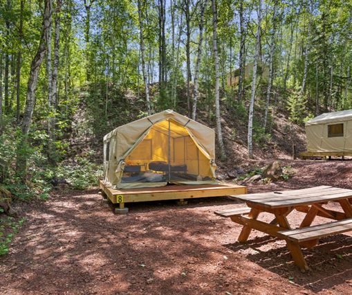 Cabin Tent True North Basecamps Minnesota