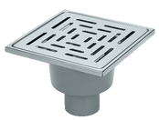 COMAP square access panel with vertical outlet port