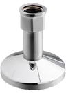 Chrome kitchen tap base connector fitting