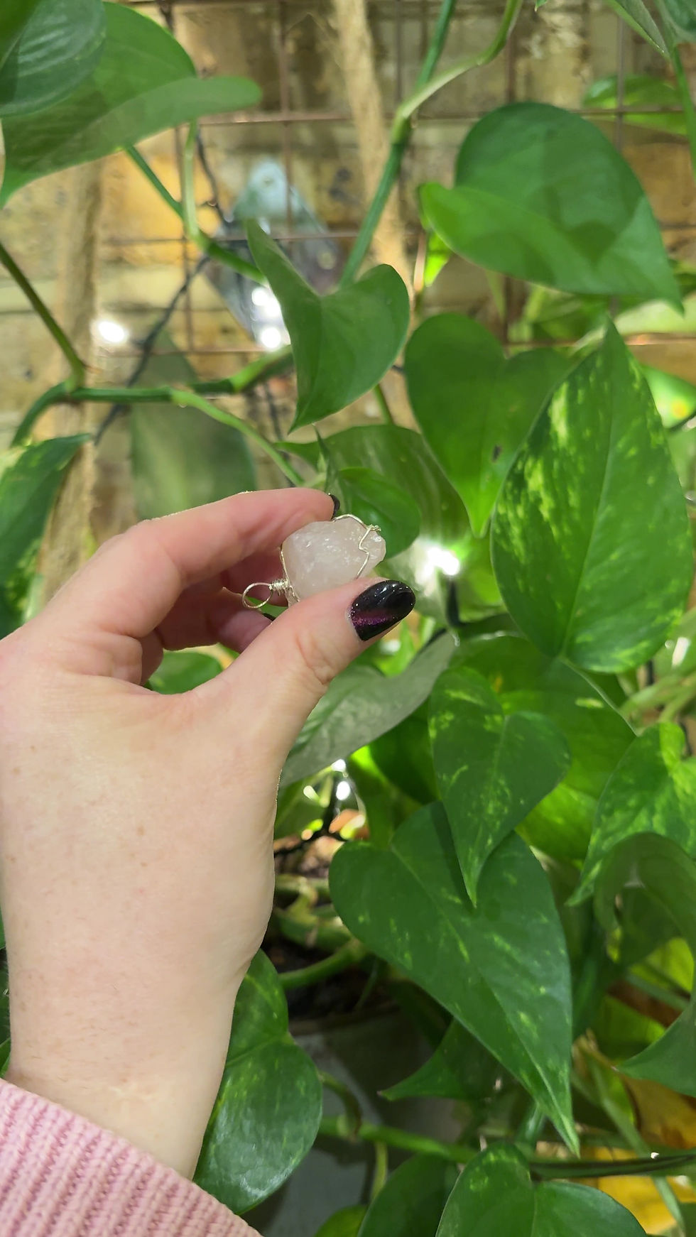 Thumbnail: Rose Quartz Wire Wrapped Pendant