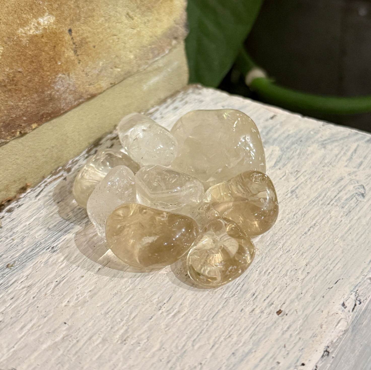 Natural Citrine, Natural citrine tumble stone