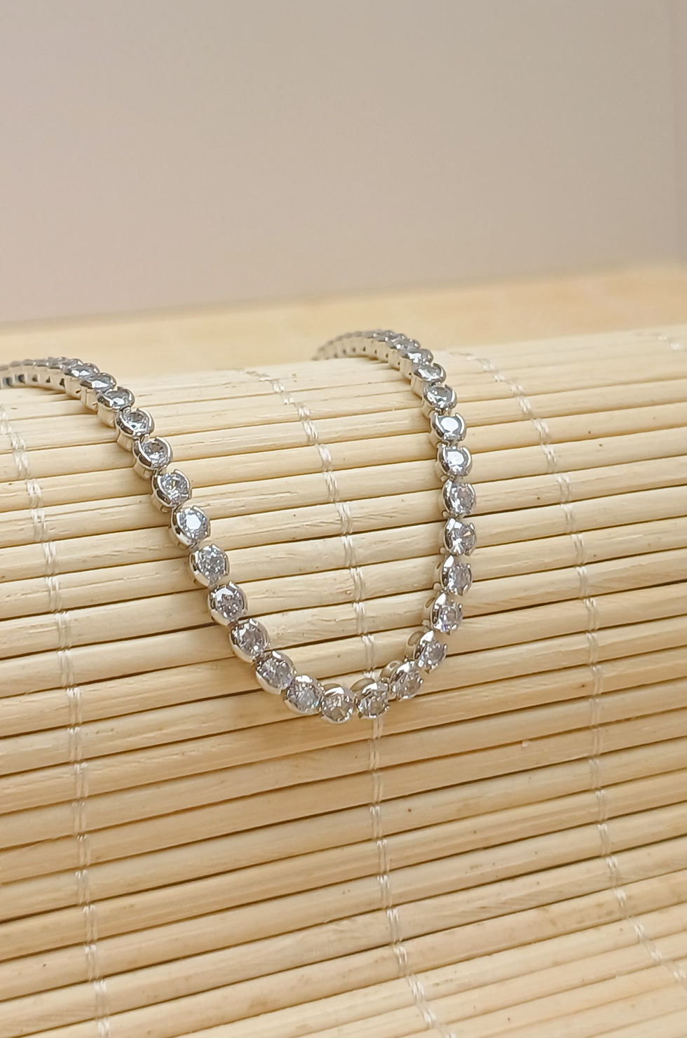 Miniatura: Pulseira Riviera Redonda –  Ródio