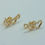 Miniatura: Brinco Ear Cuff Três Corações Vazados