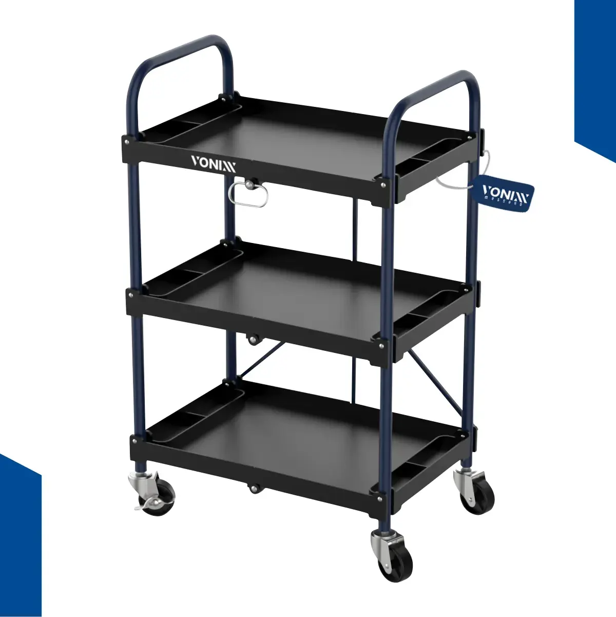 CARRINHO VONIXX DETAILER METÁLICO DOBRAVÉL