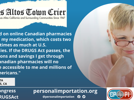 LOS ALTOS TOWN CRIER: JUST SAY ‘NO’ TO DRUGS ACT