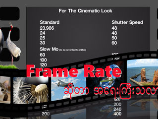 Frame Rate( fps) ဟာ အေရးႀကီးသလား။