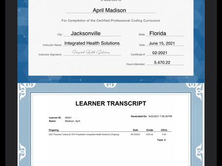 Congratulations to our most recent graduate!!