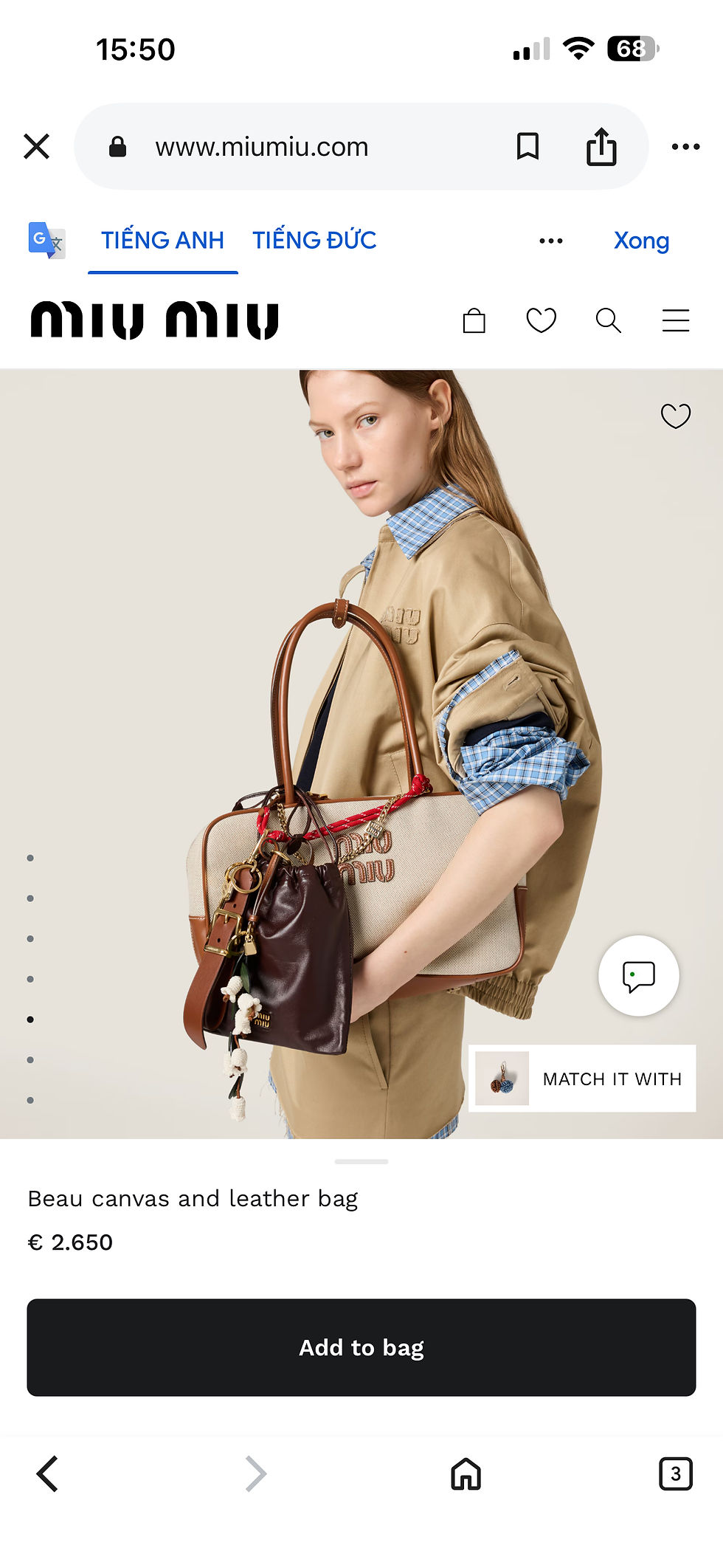 Miniaturbild: Miumiu bag