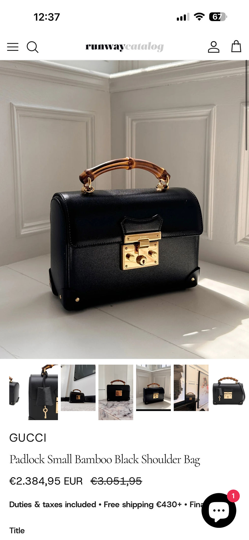 Miniaturbild: Gucci bamboo bag