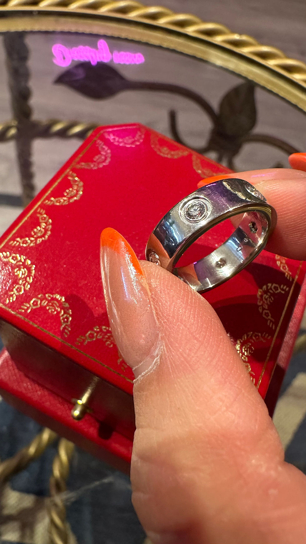 Thumbnail: Cartier Ring with 6 diamonds size 51