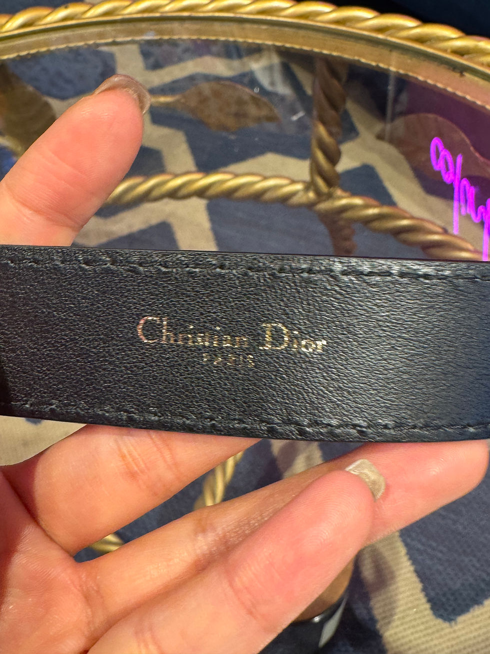 Hình thu nhỏ: Dior belt size 75cm