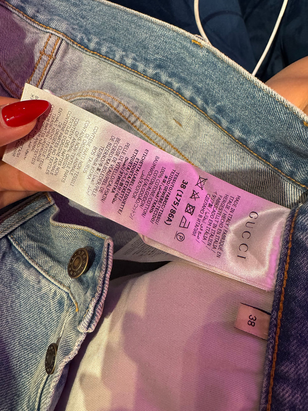 Hình thu nhỏ: Gucci Baggy Jean size 38 (XL)