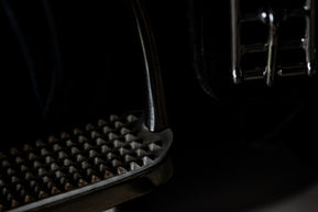 close-up of a stirrup