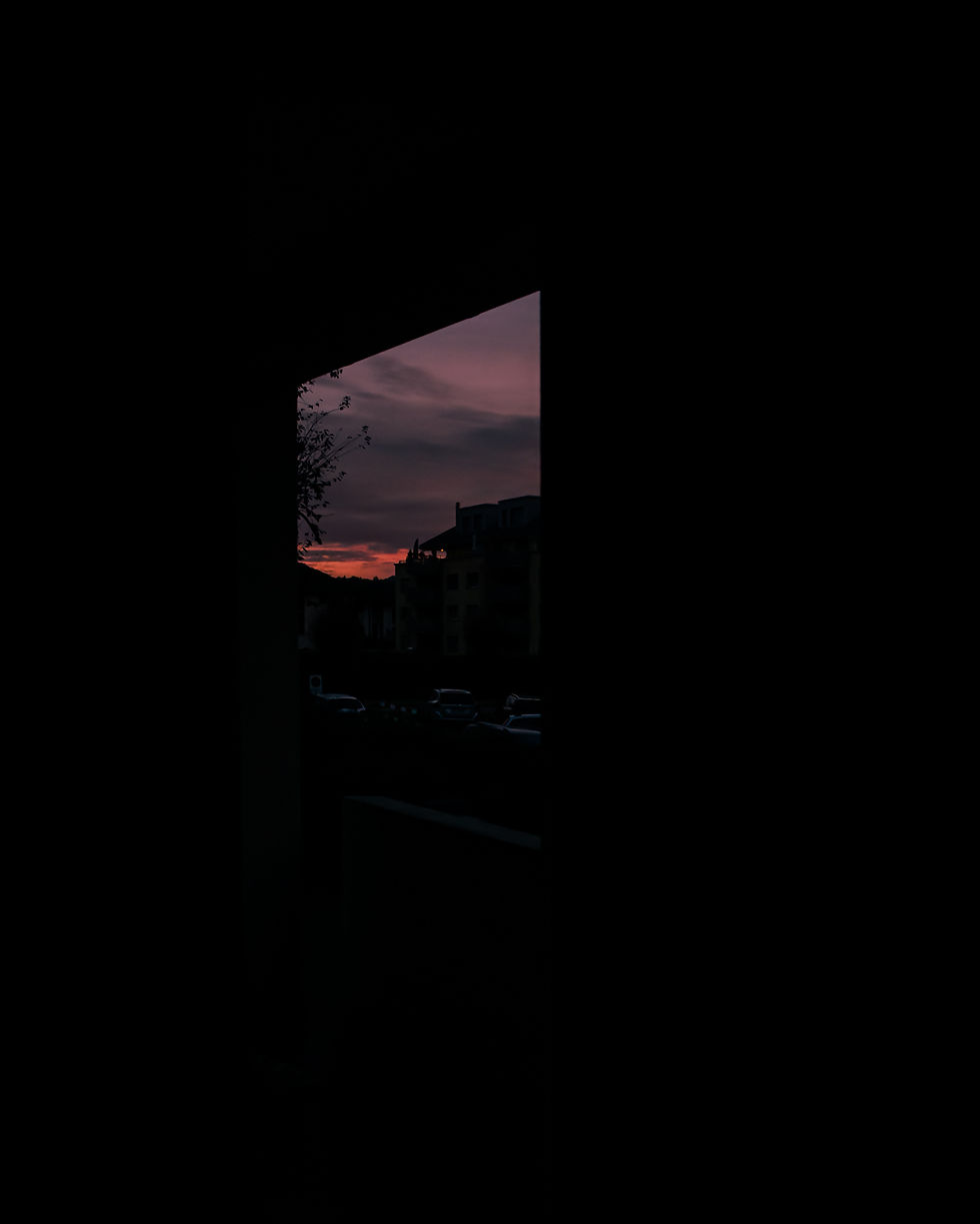 Sonnenaufgang vom Fenster Naturfotografie
