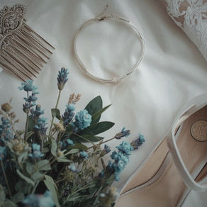 Something old, something new, something borrowed, something blue, and a sixpence in your shoe