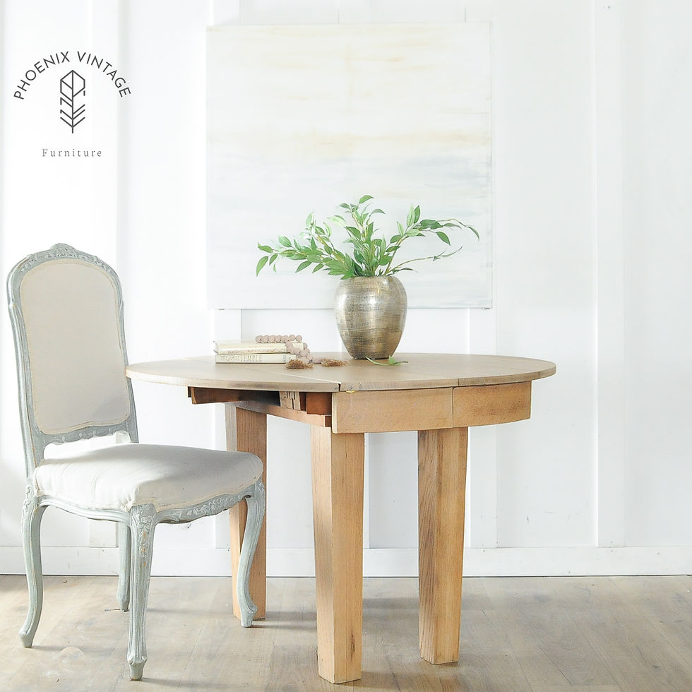 Thumbnail: Light Oak Drop Leaf Table