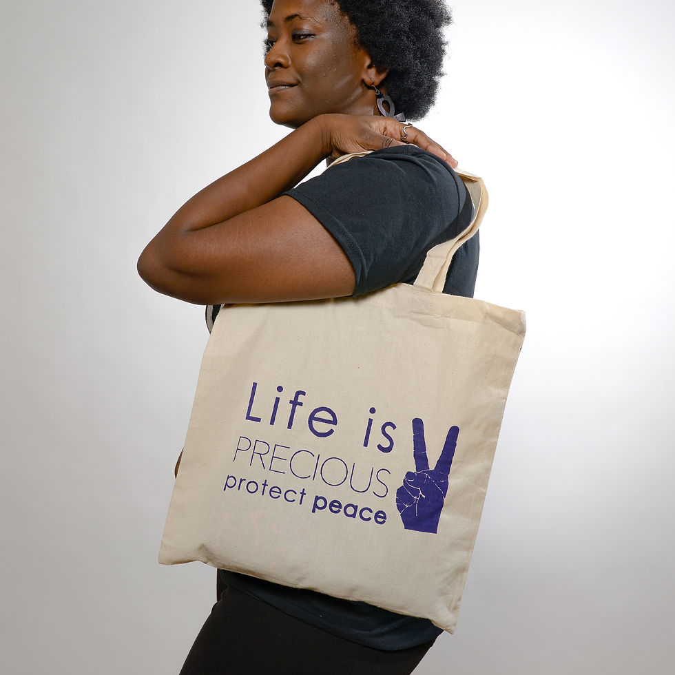 Thumbnail: Life is Precious Canvas Tote Bag