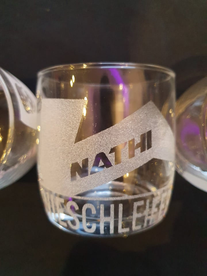 Miniaturbild: 6 GLÄSER MIT SANDSTRAHLLOGO