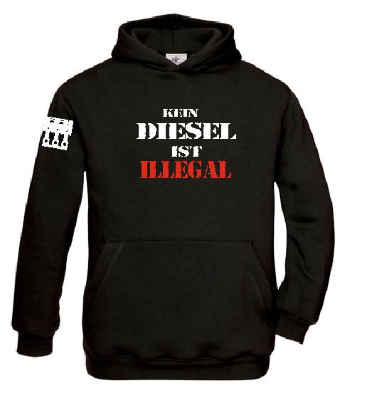 KEIN DIESEL IST ILLEGAL FRIDAYS FOR HUBRAUM STANDARD HOODIE UNISEX