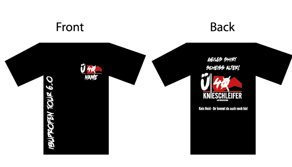 Miniaturbild: IBUPROPHENTOUR 6 Ü40 TEAM ICH WAR DABEISHIRT