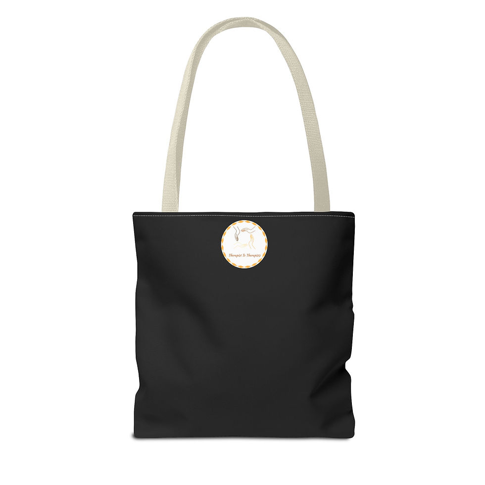 Thumbnail: Black "MHTM" Remix Tote Bag (AOP)