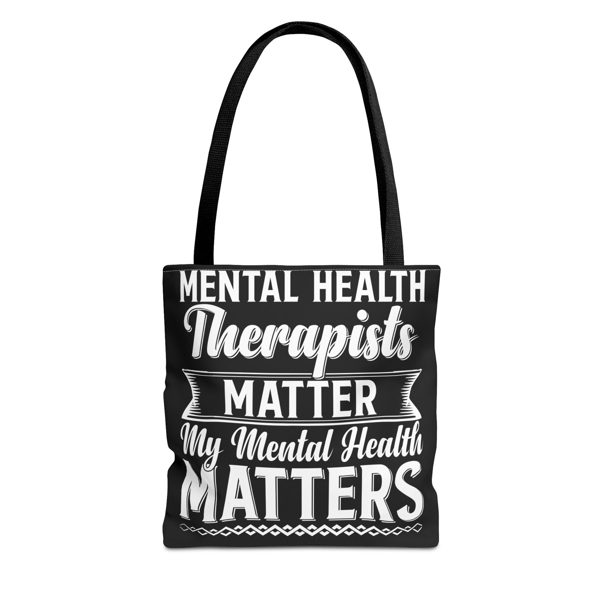 Black "MHTM" Remix Tote Bag (AOP)