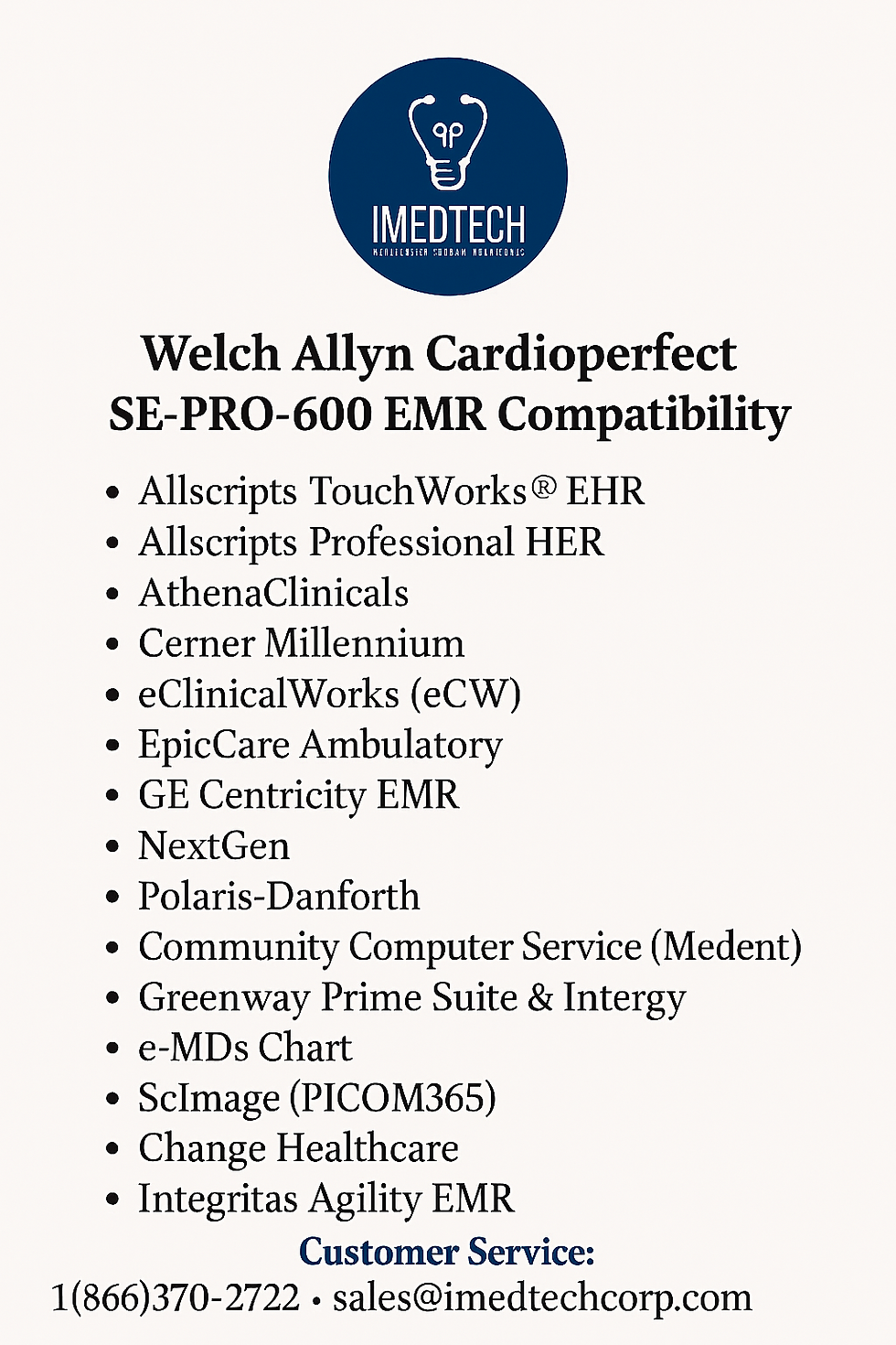Miniatura: Welch Allyn Cardio Perfect SE-PRO-600 ECG With EMR Integration Digital ECG