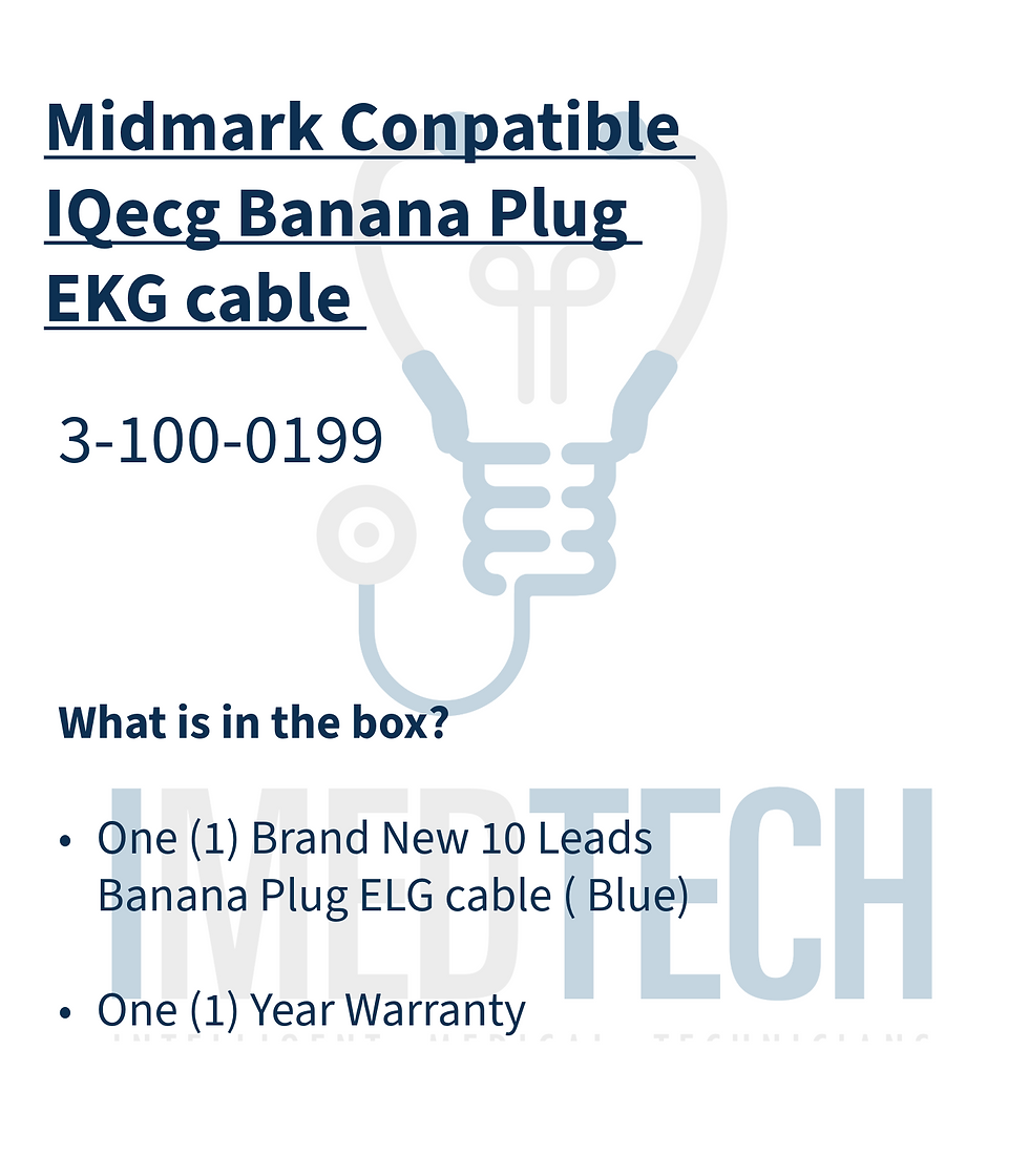 Thumbnail: Midmark IQecg 10-Lead ECG Compatible Cable 3-100-0199