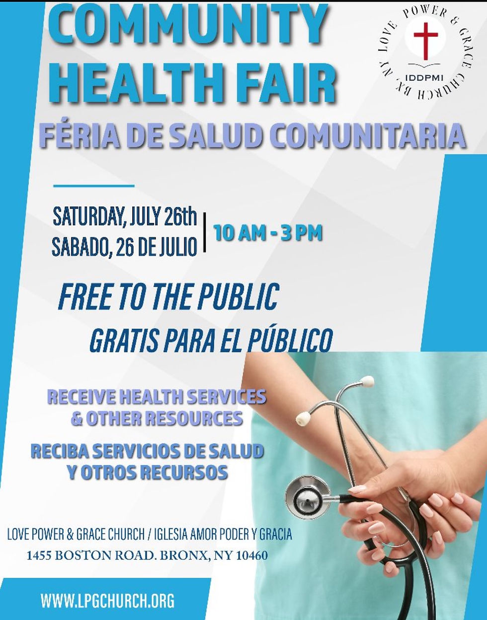 Community Health Fair / Feria de Salud Comunitaria 