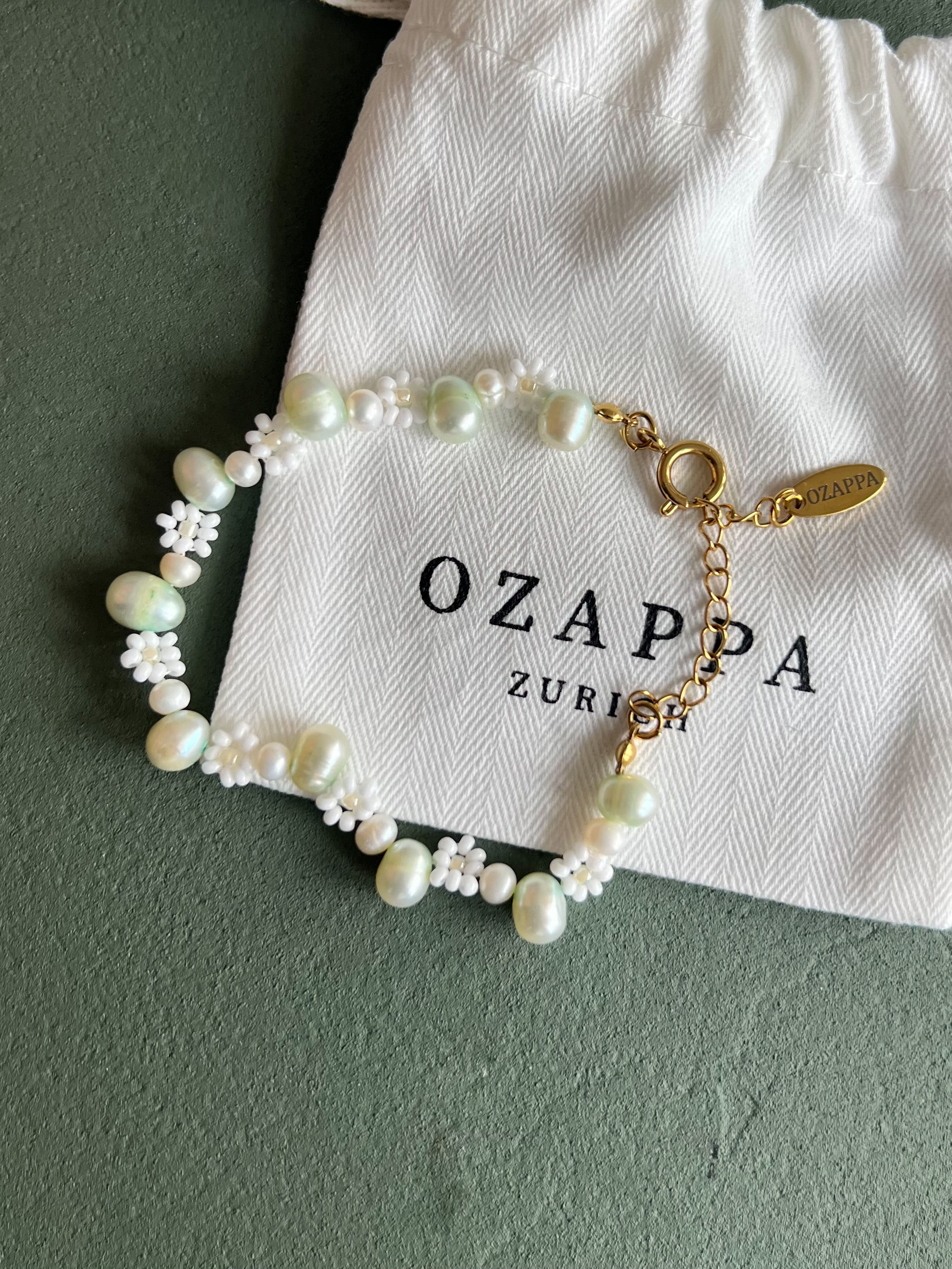 Mermaid and Green Blossom Bracelet