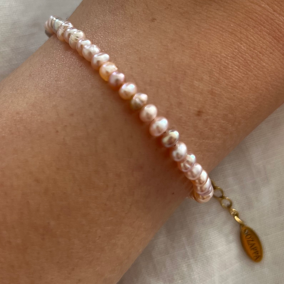Rose Pearls Bracelet