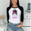 Thumbnail: Women’s Breast Cancer 3\4 Sleeve Baseball Tee