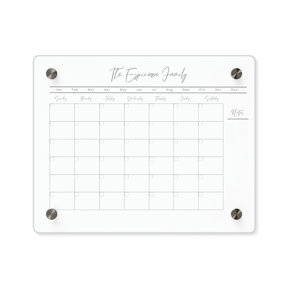 Thumbnail: Acrylic Wall Calendar