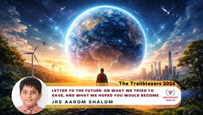 A futuristic view of Earth surrounded by technology and nature, symbolizing humanity’s responsibility towards the future.