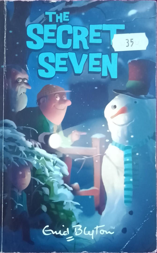 Save Seven book cover: Snowman and three men